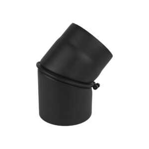 KOLANO 45° CZARNE NASTAWNE FI 160 MM, GR. 2 MM