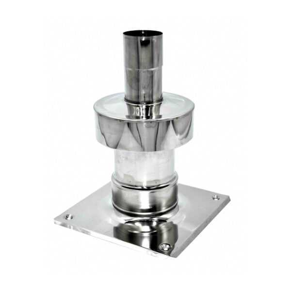 ZAKOŃCZENIE GÓRNE Z PODSTAWĄ TURBO KWASOODPORNE FI 80/125 MM