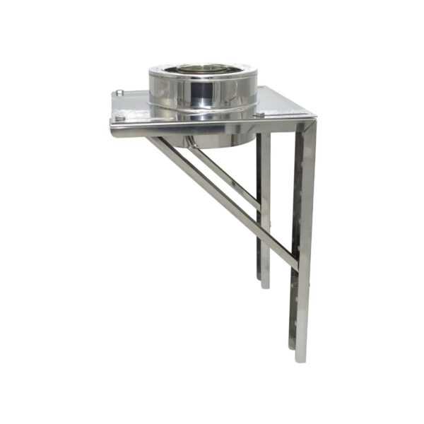 WSPORNIK Z PŁYTĄ TURBO KWASOODPORNY DWUŚCIENNY IZOLOWANY FI 80/125/180 MM