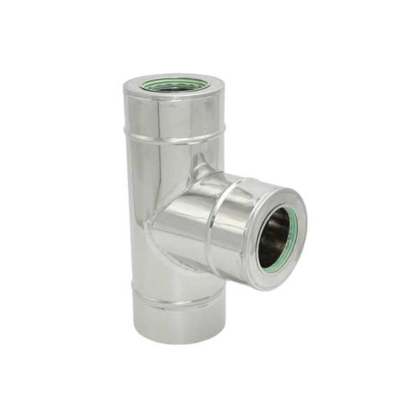 TRÓJNIK 90° TURBO KWASOODPORNY JEDNOŚCIENNY IZOLOWANY FI 100/150 MM