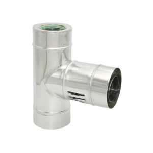 TRÓJNIK 90° Z CZERPNIĄ TURBO KWASOODPORNY JEDNOŚCIENNY IZOLOWANY FI 100/150 MMTRÓJNIK 90° Z CZERPNIĄ TURBO KWASOODPORNY JEDNOŚCIENNY IZOLOWANY FI 100/150 MM