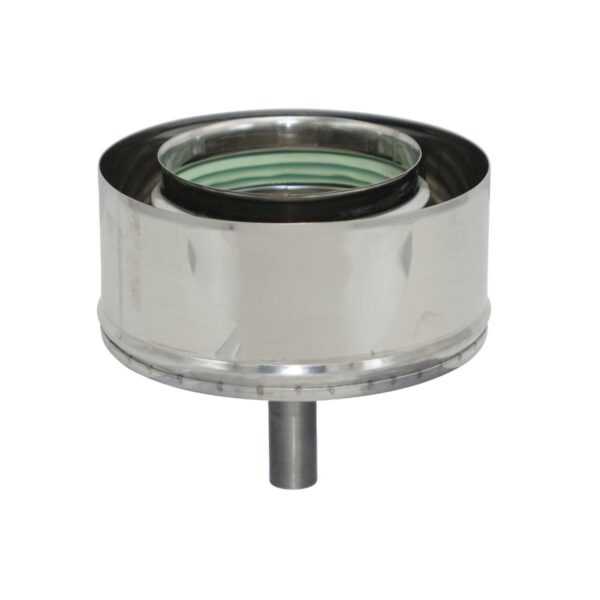 ODSKRAPLACZ TURBO KWASOODPORNY JEDNOŚCIENNY IZOLOWANY FI 80/125 MM