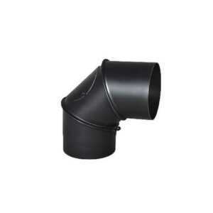 KOLANO 90° CZARNE NASTAWNE FI 150 MM, GR. 2 MM