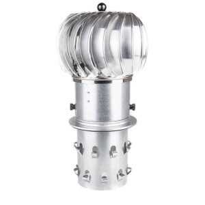 NASADA OBROTOWA KULISTA FI 150 MM ALUMINIOWA - Z PRZEJŚCIEM W KOMIN CERAMICZNY
