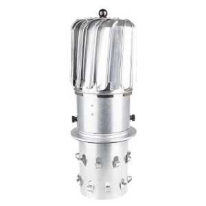 NASADA OBROTOWA PODŁUŻNA FI 150 MM ALUMINIOWA - Z PRZEJŚCIEM W KOMIN CERAMICZNYNASADA OBROTOWA PODŁUŻNA FI 150 MM ALUMINIOWA - Z PRZEJŚCIEM W KOMIN CERAMICZNY