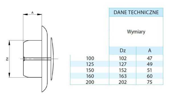 ANEMOSTAT WYWIEWNY FI 203 MM