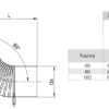 KOLANO 90° Z ODSKRAPLACZEM TURBO KWASOODPORNE FI 100 MM - 2