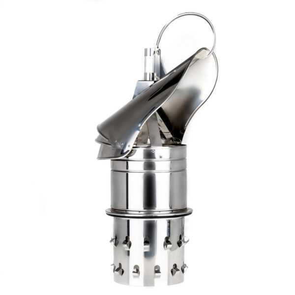 STRAŻAK KOMINOWY Z ŁOŻYSKIEM KWASOODPORNY FI 200 MM Z PRZEJŚCIEM W CERAMIKĘ