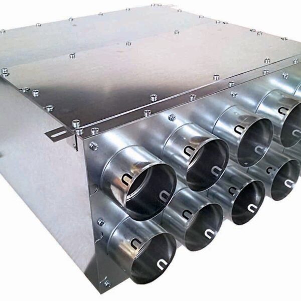 ROZDZIELACZ DWURZĘDOWY DZIESIĘCIO-KRÓĆCOWY 10x75/160 (Z PANELEM PRZESTAWNYM)