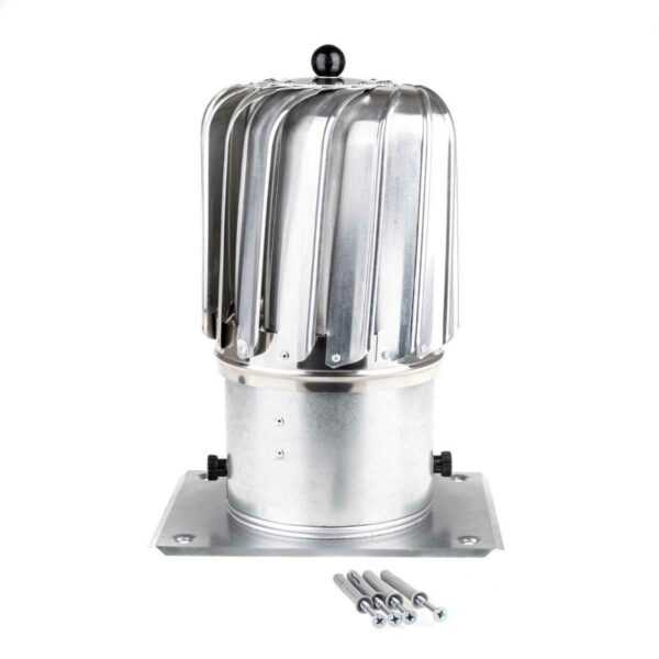 NASADA OBROTOWA PODŁUŻNA FI 150 MM ALUMINIOWA - Z PODSTAWĄ