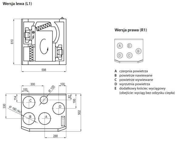 REKUPERATOR KOMFOVENT DOMEKT R 350 V II GENERACJA