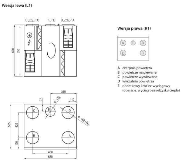 REKUPERATOR KOMFOVENT DOMEKT R 450 V II GENERACJA
