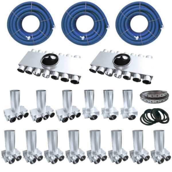 ZESTAW DO MONTAŻU REKUPERACJI DOM OK. 180 M²