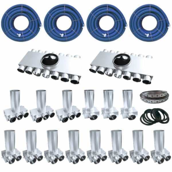 ZESTAW DO MONTAŻU REKUPERACJI DOM OK. 200 M²