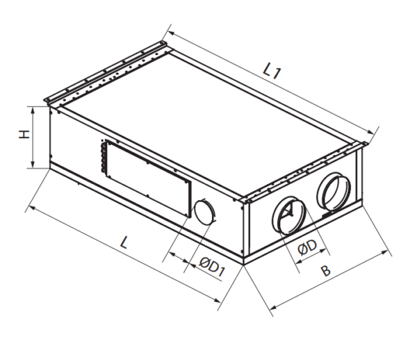 CENTRALA WENTYLACYJNA - REKUPERATOR VENTS VUTR 250 PE EC A21