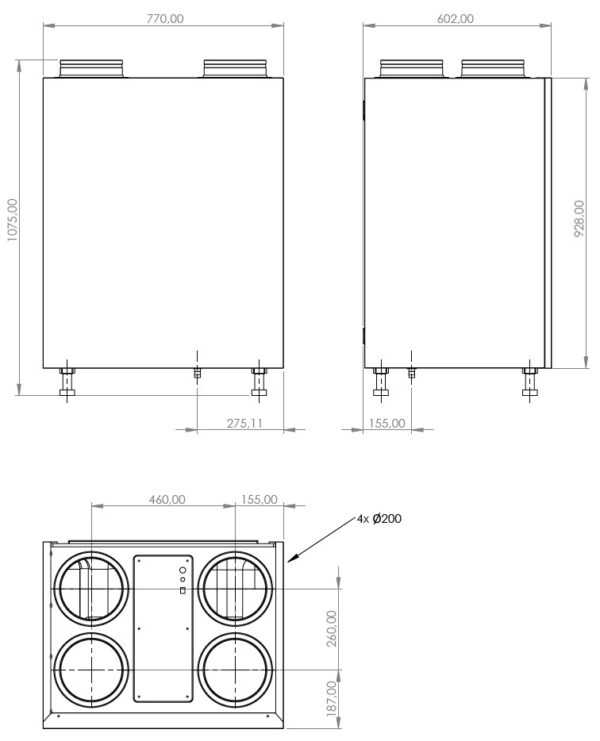 CENTRALA WENTYLACYJNA - REKUPERATOR PRODMAX AIR EXPERT 400 V PREMIUM
