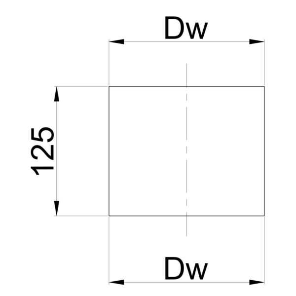 ZŁĄCZKA MUFOWA CZARNA FI 120, GR. 2 MM