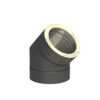 KOLANO 45° MM CZARNE IZOLOWANE BLACK DESIGN FI 180/230 MM - 1
