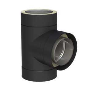TRÓJNIK 90° CZARNY IZOLOWANY BLACK DESIGN FI 180/230 MM