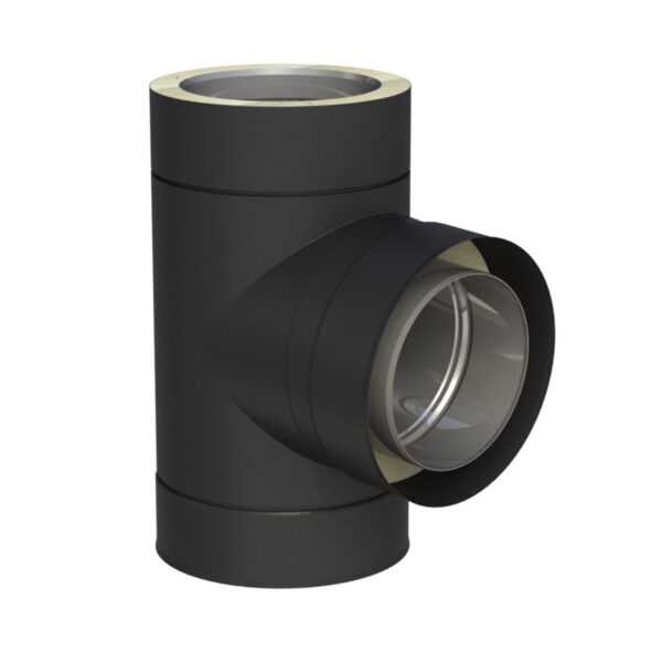 TRÓJNIK 90° CZARNY IZOLOWANY BLACK DESIGN FI 180/230 MM