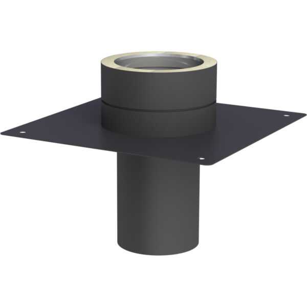 PŁYTA FUNDAMENTOWA DLA PODWYŻSZENIA KOMINA CZARNA IZOLOWANA BLACK DESIGN FI 200/250 MM