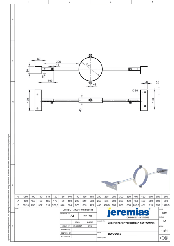 WSPORNIK KROKWIOWY REGULOWANY CZARNY BLACK DESIGN FI 180/230 MM