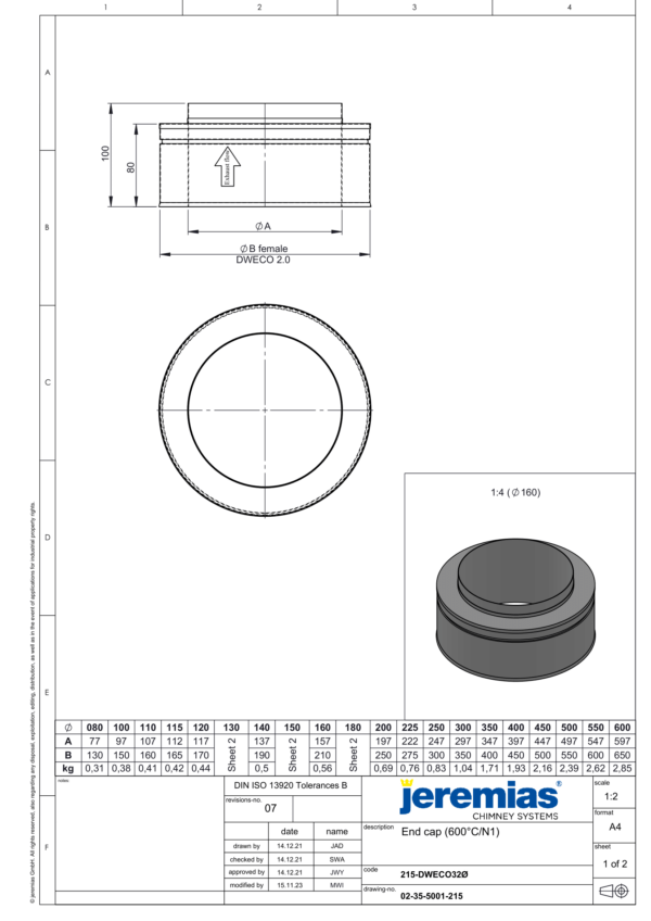 ZAKOŃCZENIE WYLOTU RURY CZARNE IZOLOWANE BLACK DESIGN FI 130/180 MM