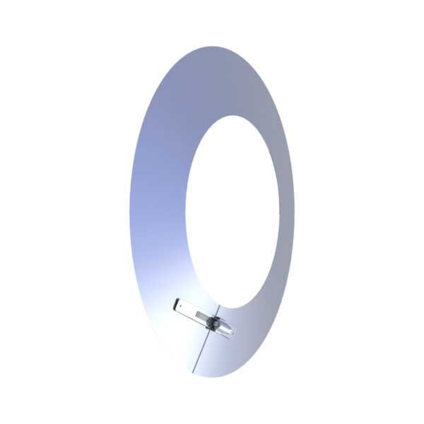 KOŁNIERZ ŚCIENNY DO RUR IZOLOWANYCH DW ECO 304 - DREWNO, PELLET - FI 130/180 MM