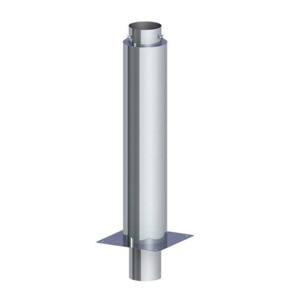 IZOLOWANE PRZEDŁUŻENIE KOMINA L=1000 MM DWECO 304 - DREWNO, PELLET - FI 200/250 MM