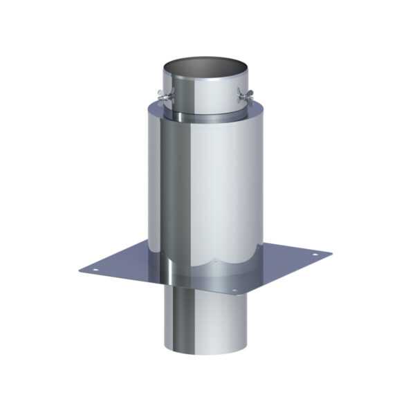 IZOLOWANE PRZEDŁUŻENIE KOMINA L=350 MM DW ECO 304 - DREWNO, PELLET - FI 130/180 MM