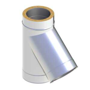 TRÓJNIK 45° IZOLOWANY DW ECO 304 - GAZ, OLEJ - FI 200/250 MM