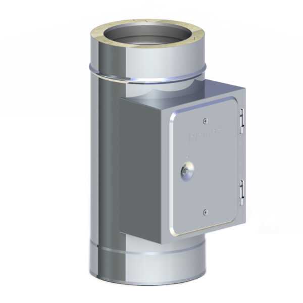 WYCZYSTKA KOMINOWA Z DRZWICZKMI 210x140 MM IZOLOWANA DW ECO 304 - GAZ, OLEJ - FI 200/250 MM