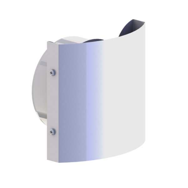 ZAKOŃCZENIE Z SIATKĄ I OSŁONĄ ZE STALI MALOWANĄ NA BIAŁO DLA RURY IZOLOWANEJ DW ECO 304 - WENTYLACJA - FI 130/180 MM