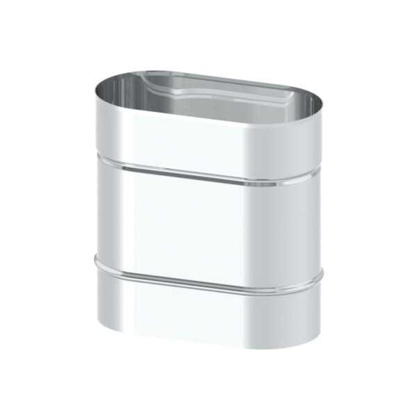 RURA KOMINOWA 250 MM ŻAROODPORNA OVAL PREMIUM 120/195 MM