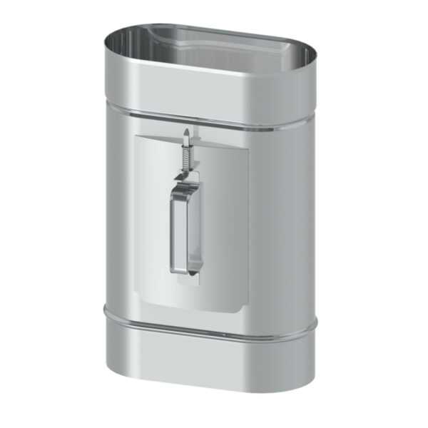 WYCZYSTKA 210x140 MM Z WYJŚCIEM PO WĄSKIEJ STRONIE ŻAROODPORNA OVAL PREMIUM 100/180 MM