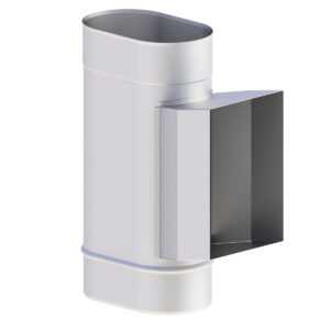 WYCZYSTKA 210x140 MM Z KRÓĆCEM Z WYJŚCIEM PO WĄSKIEJ STRONIE ŻAROODPORNA OVAL PREMIUM 120/240 MMWYCZYSTKA 210x140 MM Z KRÓĆCEM Z WYJŚCIEM PO WĄSKIEJ STRONIE ŻAROODPORNA OVAL PREMIUM 120/240 MM