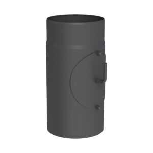 RURA PRZEDŁUŻAJĄCA 300 MM CZARNA FI 180 MM Z REWIZJĄ I KLAPĄ SPALINOWĄRURA PRZEDŁUŻAJĄCA 300 MM CZARNA FI 180 MM Z REWIZJĄ I KLAPĄ SPALINOWĄ