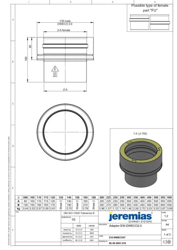 PRZEJŚCIE IZOLOWANE/JEDNOŚCIENNE CZARNE BLACK DESIGN FI 130/180 MM